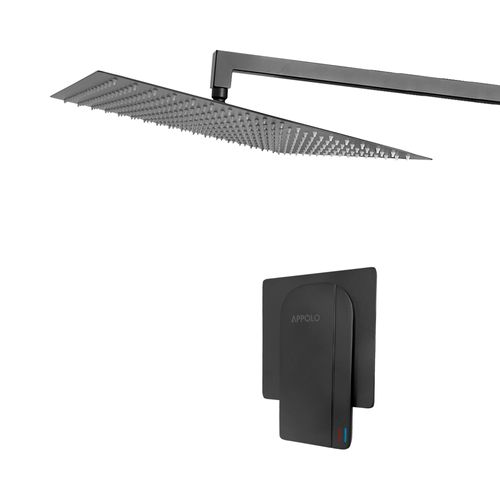 Monocomando de Ducha Eleganza Black Appolo