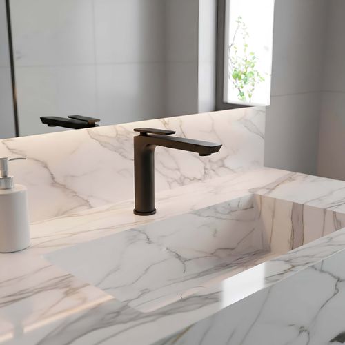 Monocomando de Lavatorio Baja Eleganza Black Appolo