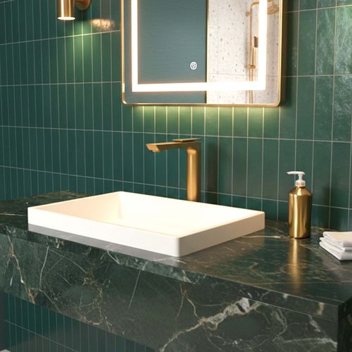 Monocomando de Lavatorio Baja Eleganza Gold Appolo