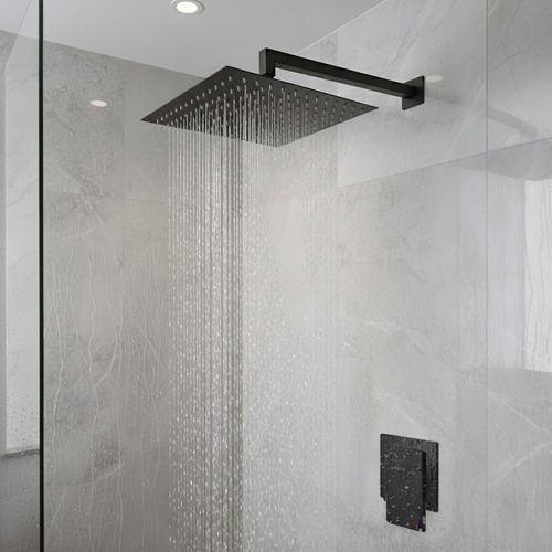 Monocomando de Ducha Eleganza Black Appolo