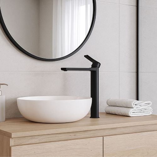 Monocomando de Lavatorio Alta Loira Black Appolo